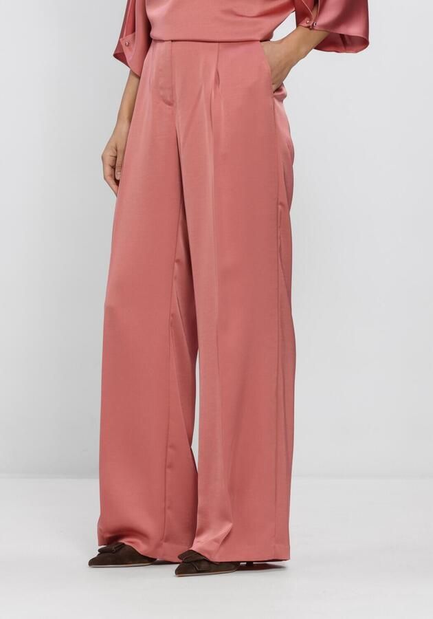 DANTE6 Dames Broeken Jules Satin Smart Pants Roze
