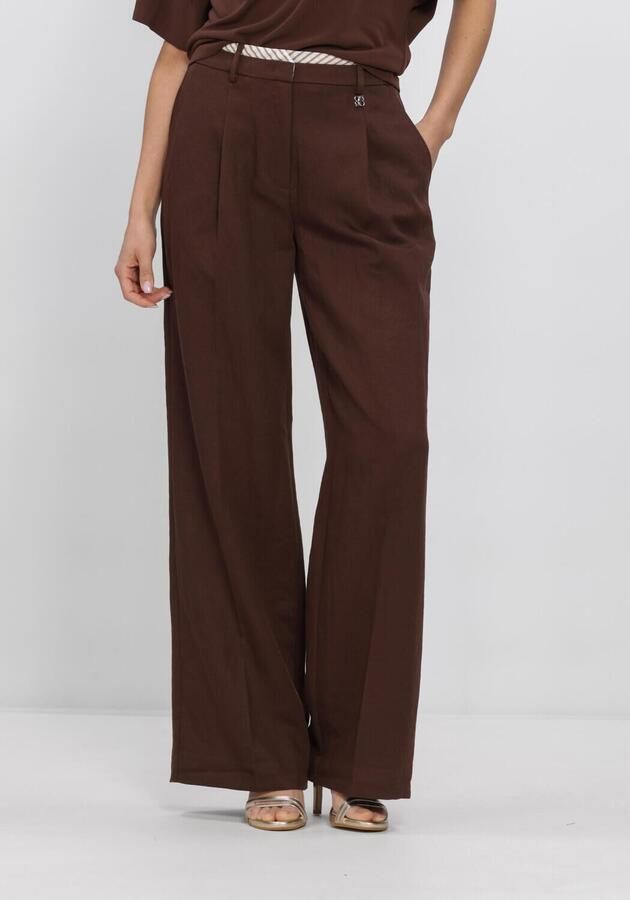 DANTE6 Dames Broeken Kenila Wide Leg Pants Bruin