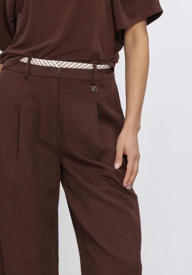 DANTE6 Dames Broeken Kenila Wide Leg Pants Bruin - Foto 2