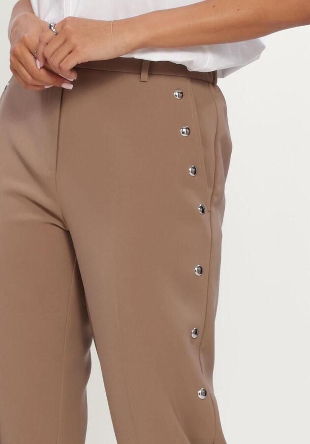 DANTE6 Dames Broeken Vey Studded Smart Pants Camel - Foto 3