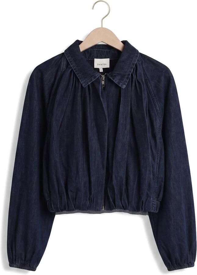 DANTE6 Dames Jassen Cassi Balloony Denim Jacket Donkerblauw - Foto 2