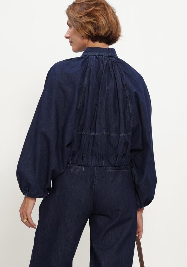 DANTE6 Dames Jassen Cassi Balloony Denim Jacket Donkerblauw - Foto 3