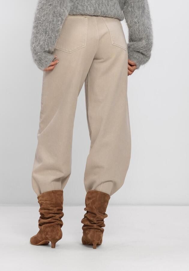 DANTE6 Dames Jeans Brave Barrel Leg Jeans Beige - Foto 2