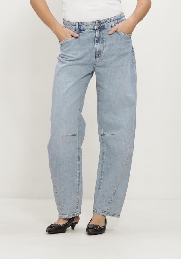 DANTE6 Dames Jeans Brave Barrel Leg Jeans Lichtblauw