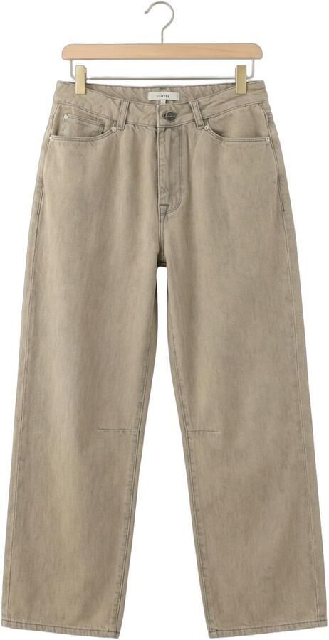 DANTE6 Dames Jeans Brave Barrel Leg Jeans Zand - Foto 4