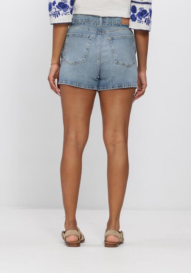 DANTE6 Dames Jeans Drift Belted Denim Shorts Lichtblauw - Foto 3