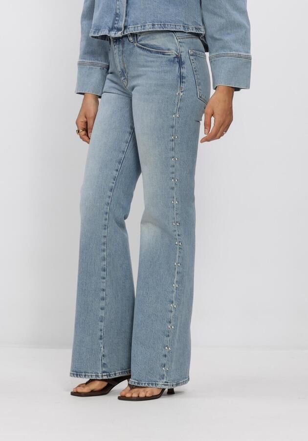 DANTE6 Dames Jeans Glam Studded Bootcut Jeans Lichtblauw