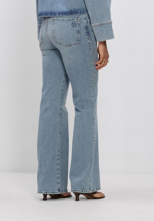 DANTE6 Dames Jeans Glam Studded Bootcut Jeans Lichtblauw - Foto 2