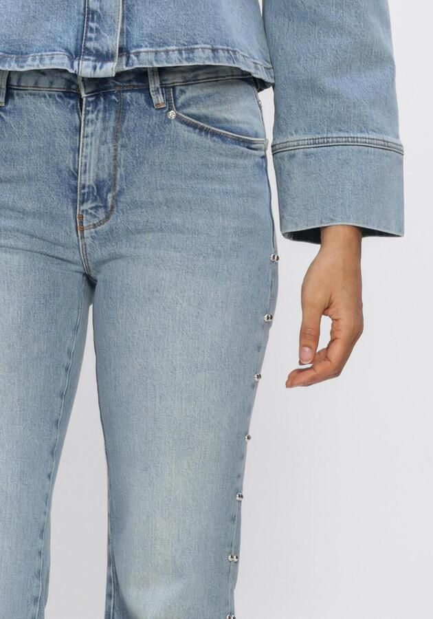 DANTE6 Dames Jeans Glam Studded Bootcut Jeans Lichtblauw - Foto 3