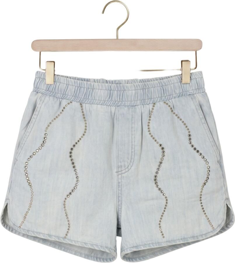 DANTE6 Dames Jeans Nerida Embellished Denim Shorts Lichtblauw - Foto 2