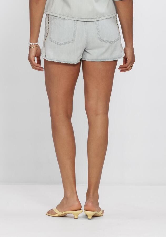 DANTE6 Dames Jeans Nerida Embellished Denim Shorts Lichtblauw - Foto 3