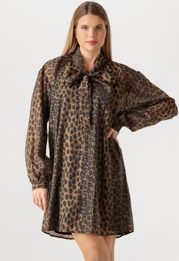 DANTE6 Dames Jurken Leigh Leopard Dress Bruin
