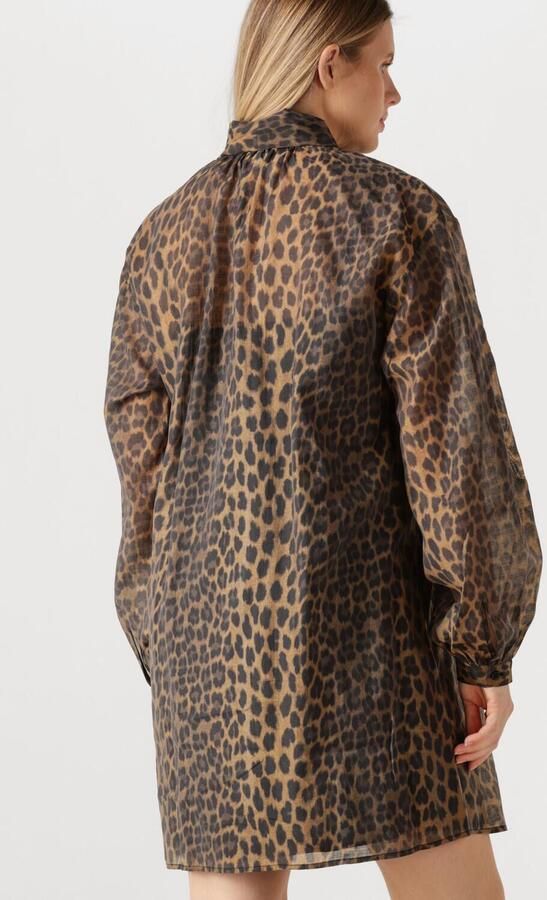 DANTE6 Dames Jurken Leigh Leopard Dress Bruin - Foto 3