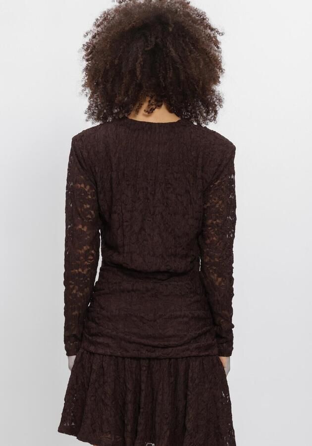 DANTE6 Dames Jurken Skydance Lace Mini Dress Bruin - Foto 2
