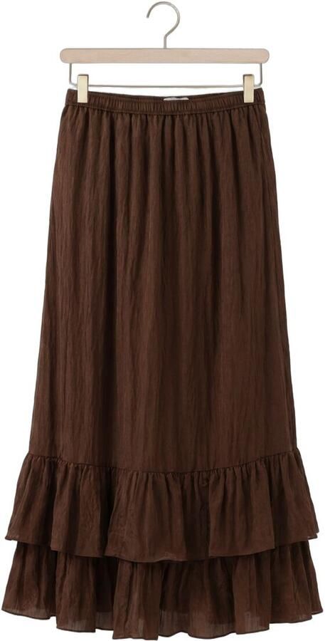 DANTE6 Dames Rokken Elohim Volant Maxi Skirt Bruin - Foto 4