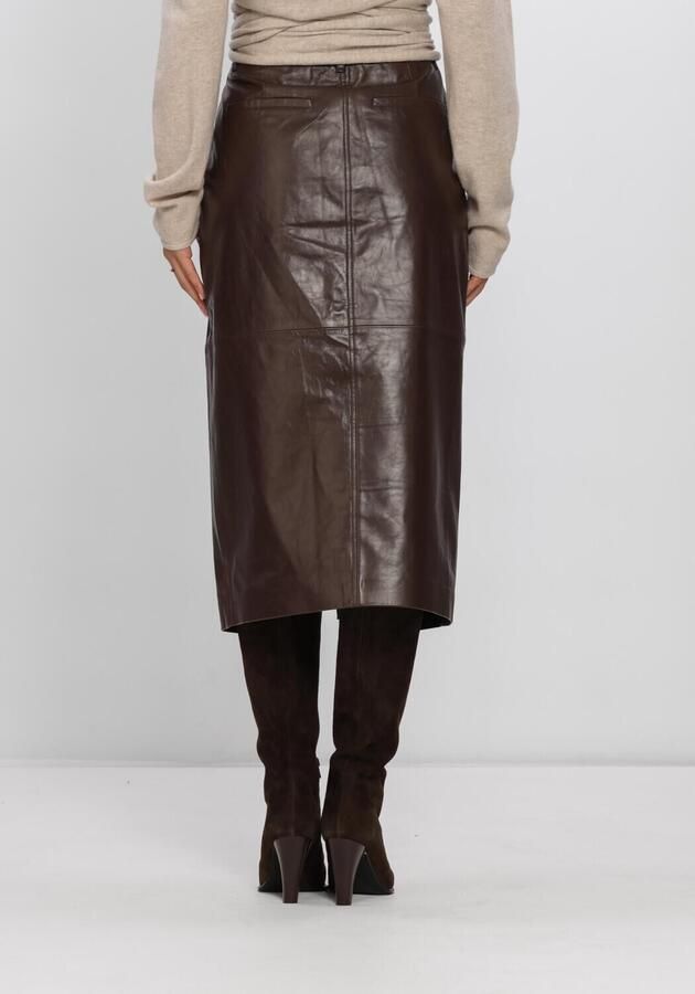 DANTE6 Dames Rokken Lennie Leather Pencil Skirt Bruin - Foto 3