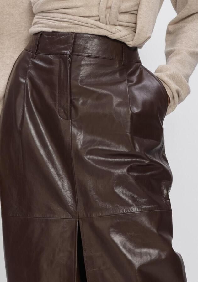 DANTE6 Dames Rokken Lennie Leather Pencil Skirt Bruin - Foto 2