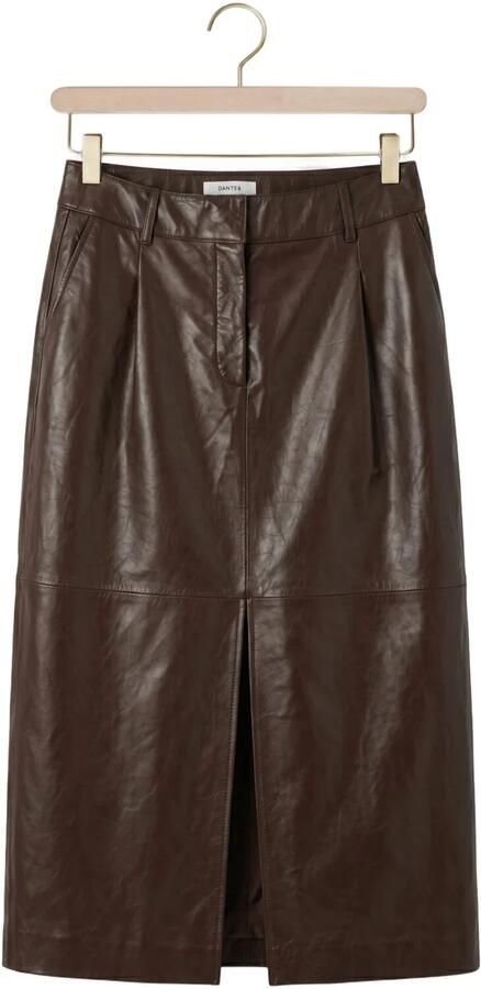 DANTE6 Dames Rokken Lennie Leather Pencil Skirt Bruin - Foto 4