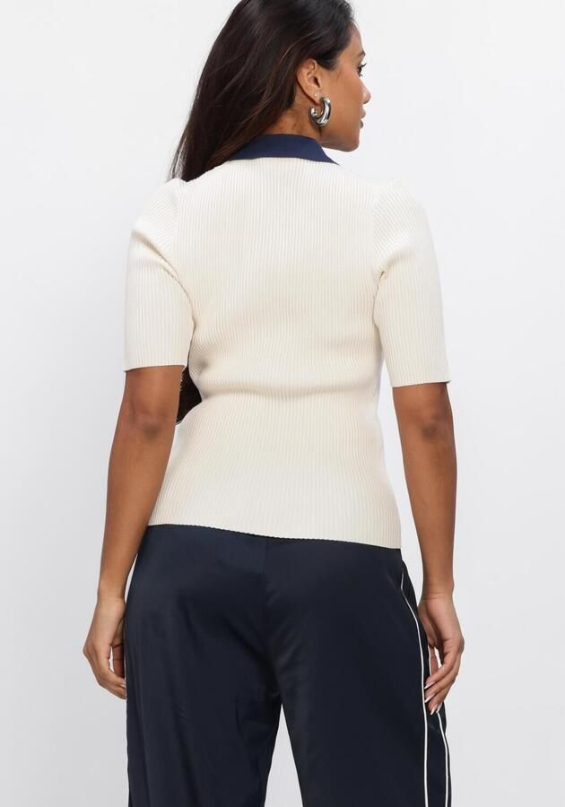 DANTE6 Dames Tops & T-shirts Byra Knitted Polo Creme - Foto 4