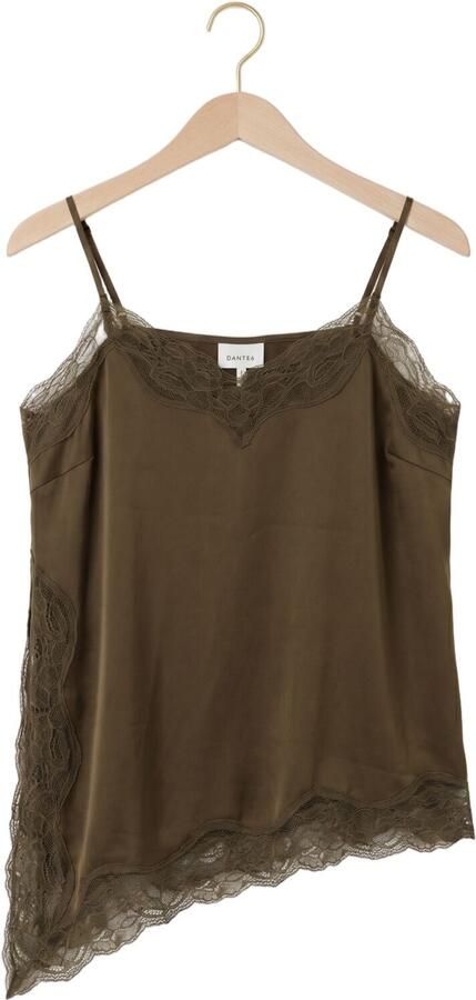 DANTE6 Dames Tops & T-shirts Dawna Lace Camisole Top Olijf - Foto 4