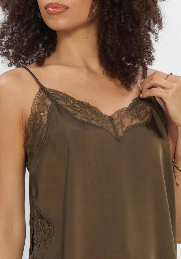 DANTE6 Dames Tops & T-shirts Dawna Lace Camisole Top Olijf - Foto 3