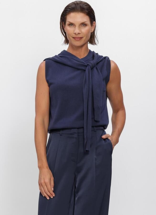 DANTE6 Dames Tops & T-shirts Fraya Double Layered Sweat Donkerblauw