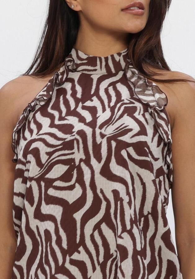 DANTE6 Dames Tops & T-shirts Galilee Printed Halter Top Bruin - Foto 3