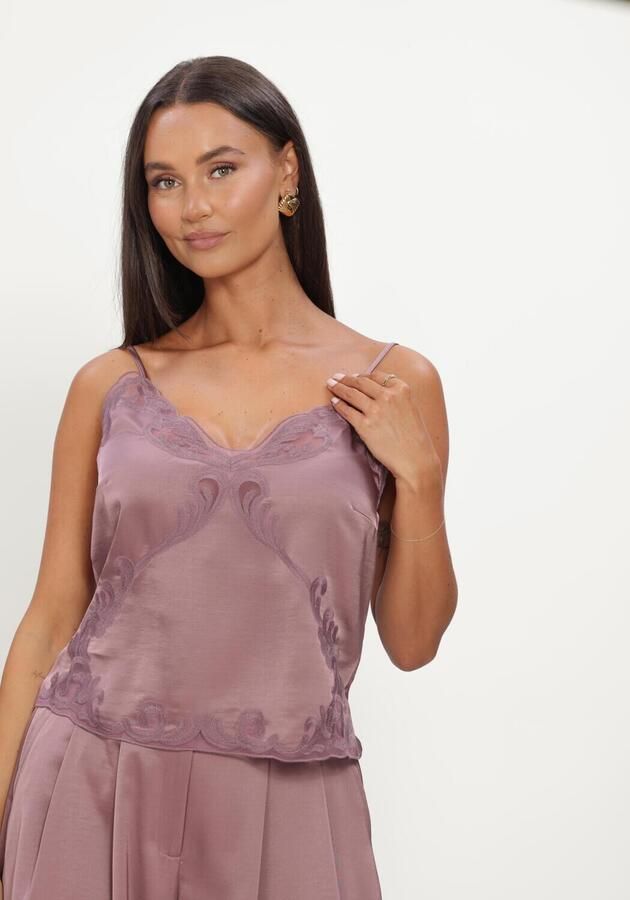 DANTE6 Dames Tops & T-shirts Ligne Lace Camisole Top Lila - Foto 3