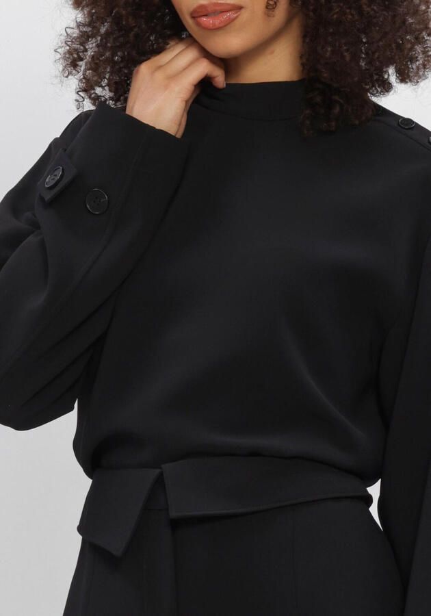 DANTE6 Dames Tops & T-shirts Raes Button Detail Top Zwart - Foto 4