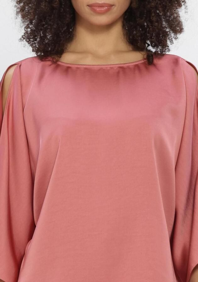 DANTE6 Dames Tops & T-shirts Risette Flowing Satin Top Roze - Foto 4