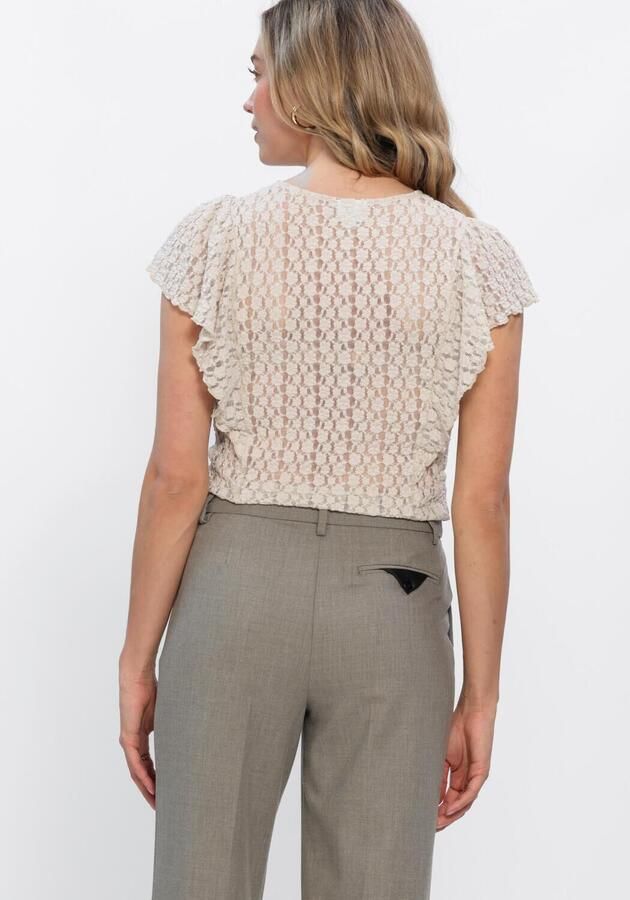 DANTE6 Dames Tops & T-shirts Viev Lace Volant Top Ecru - Foto 3
