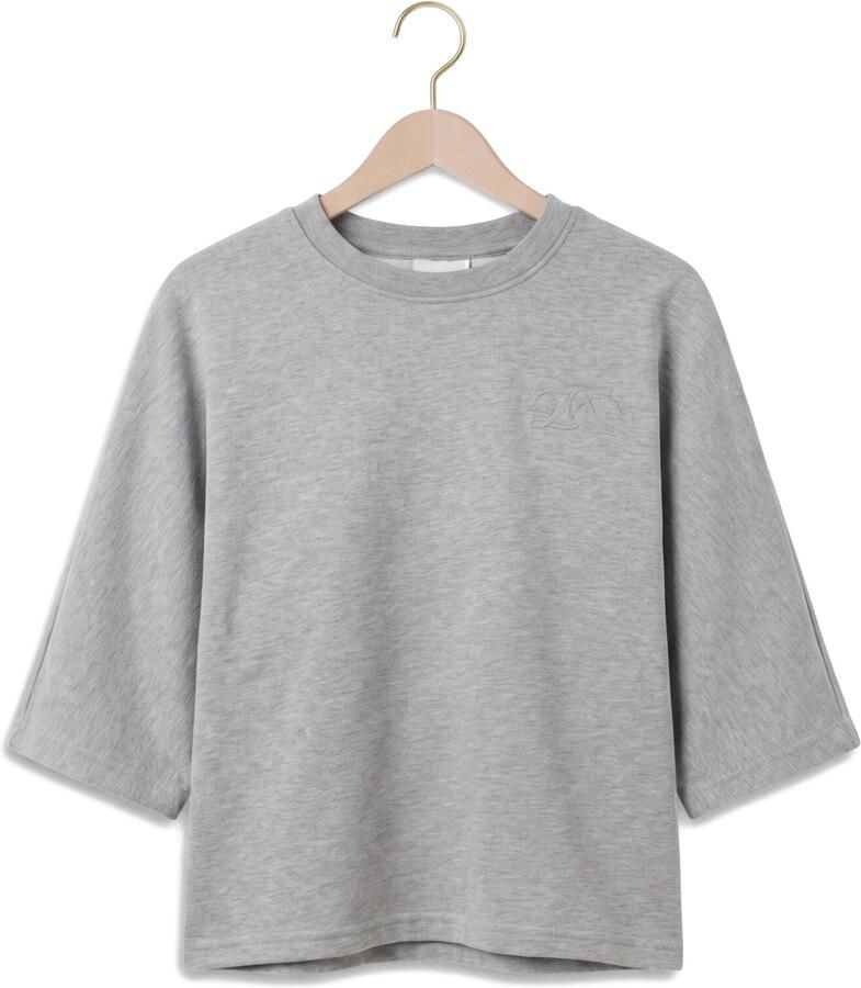 DANTE6 Dames Truien & Vesten Devon Washed Batwing Sweat Grijs - Foto 2