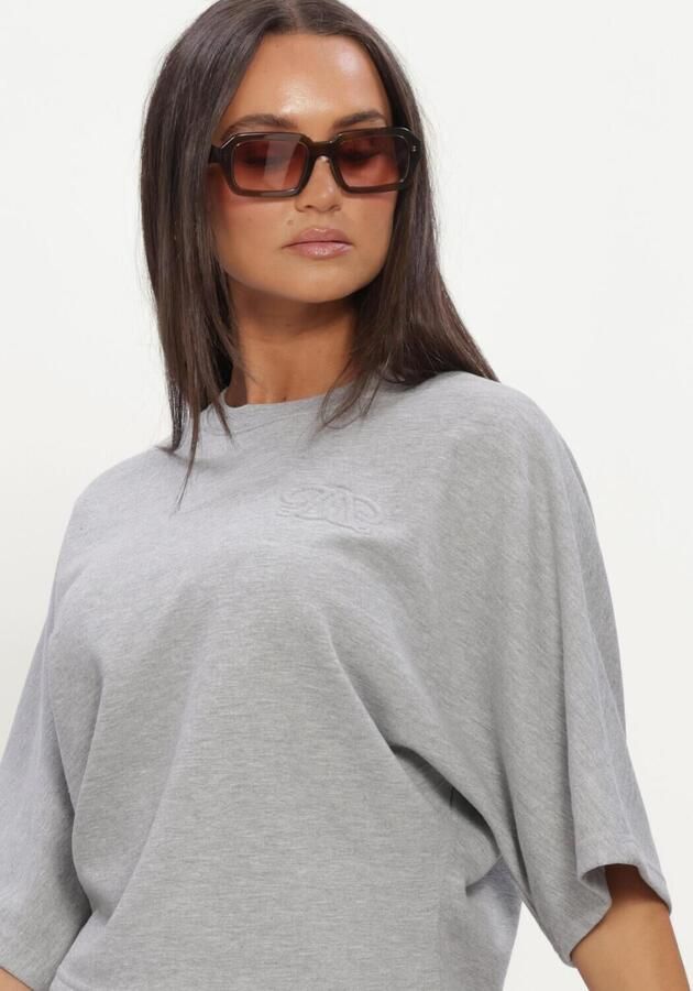 DANTE6 Dames Truien & Vesten Devon Washed Batwing Sweat Grijs - Foto 4