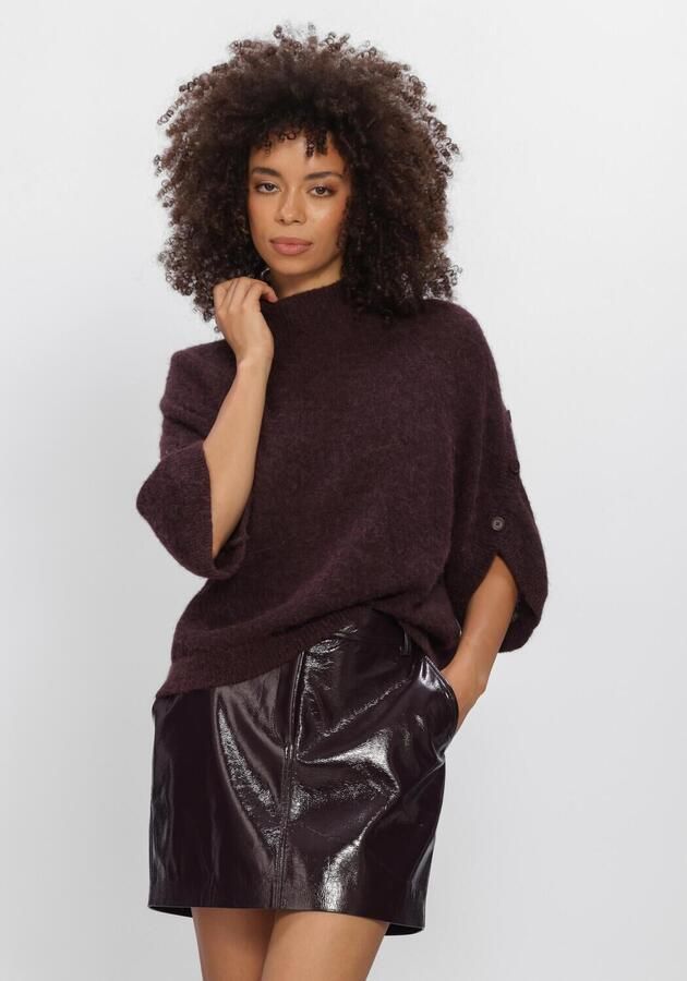 DANTE6 Dames Truien & Vesten Mahani Cape Sweater Bordeaux