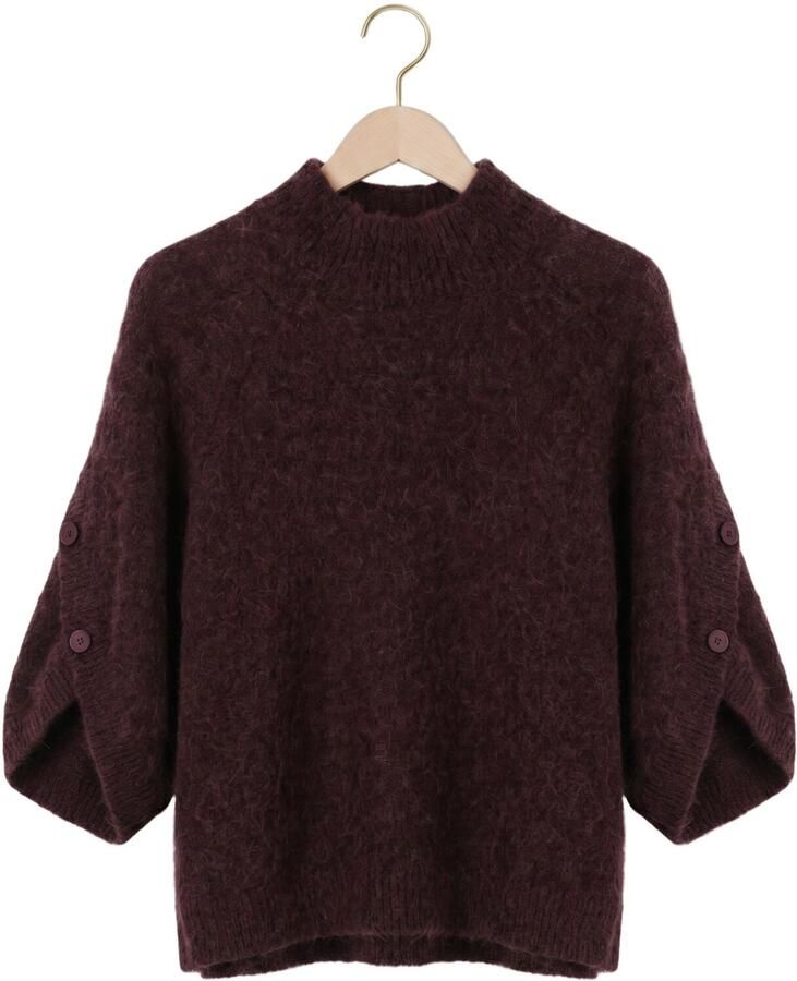 DANTE6 Dames Truien & Vesten Mahani Cape Sweater Bordeaux - Foto 2