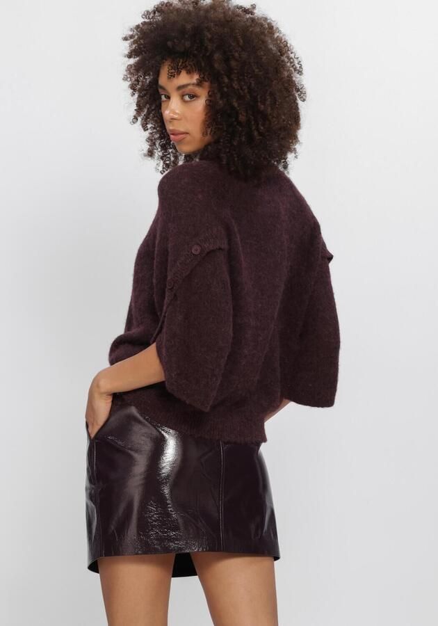 DANTE6 Dames Truien & Vesten Mahani Cape Sweater Bordeaux - Foto 3