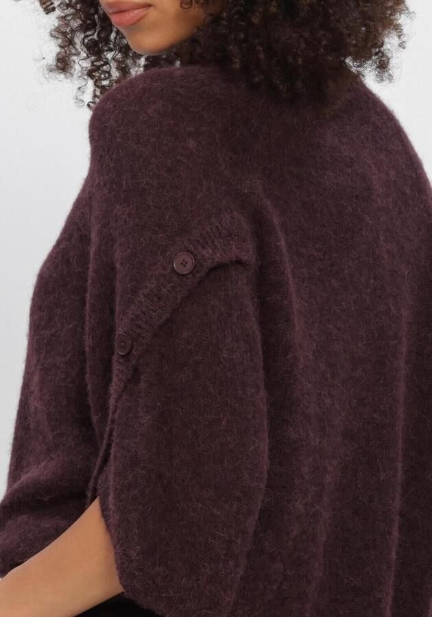DANTE6 Dames Truien & Vesten Mahani Cape Sweater Bordeaux - Foto 4