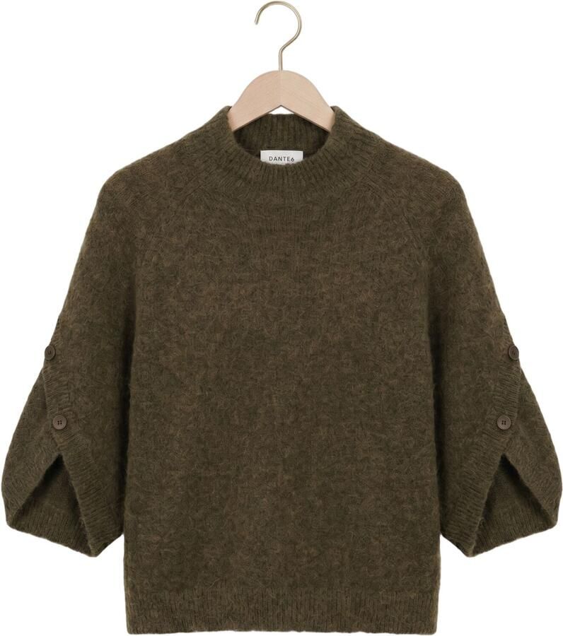 DANTE6 Dames Truien & Vesten Mahani Cape Sweater Donkergroen - Foto 2