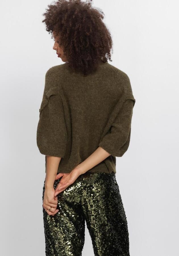 DANTE6 Dames Truien & Vesten Mahani Cape Sweater Donkergroen - Foto 3