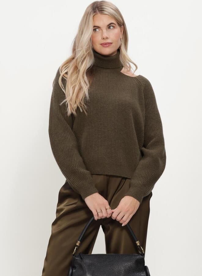 DANTE6 Dames Truien & Vesten Marenna Asymmetrical Sweater Donkergroen