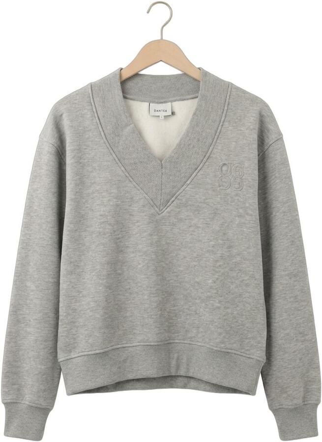 DANTE6 Dames Truien & Vesten Nox Cropped V-neck Sweater Grijs - Foto 2