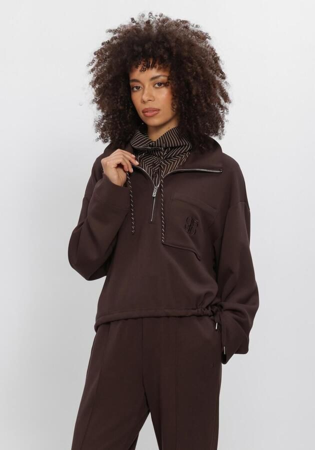 DANTE6 Dames Truien & Vesten Republic Zip Sweater Bruin