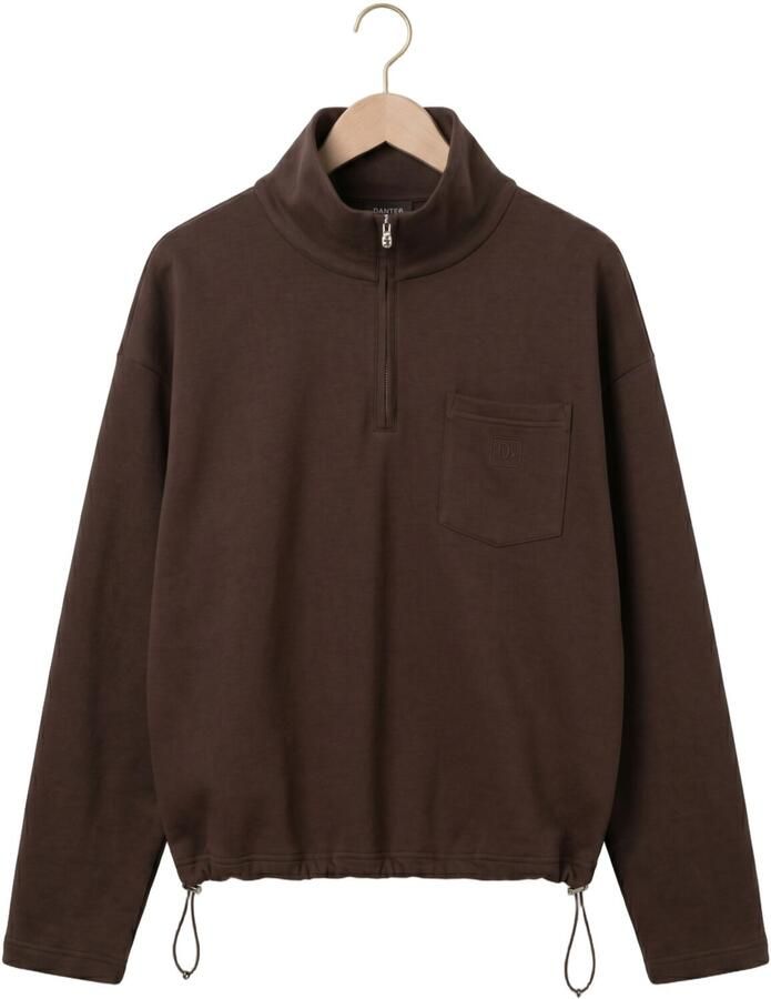 DANTE6 Dames Truien & Vesten Republic Zip Sweater Bruin - Foto 2