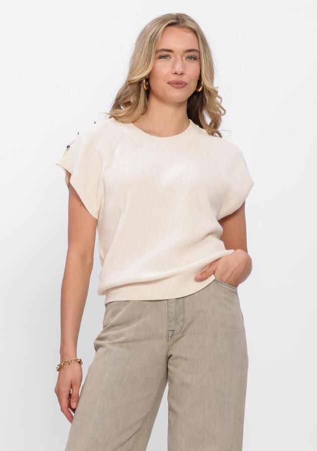 DANTE6 Dames Truien & Vesten Seattle Beaded Sweater Ecru