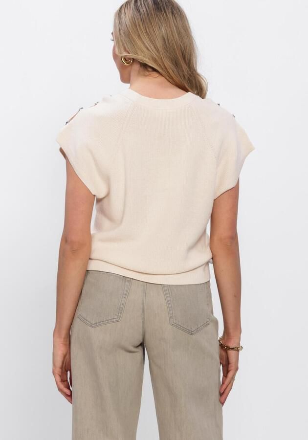 DANTE6 Dames Truien & Vesten Seattle Beaded Sweater Ecru - Foto 3