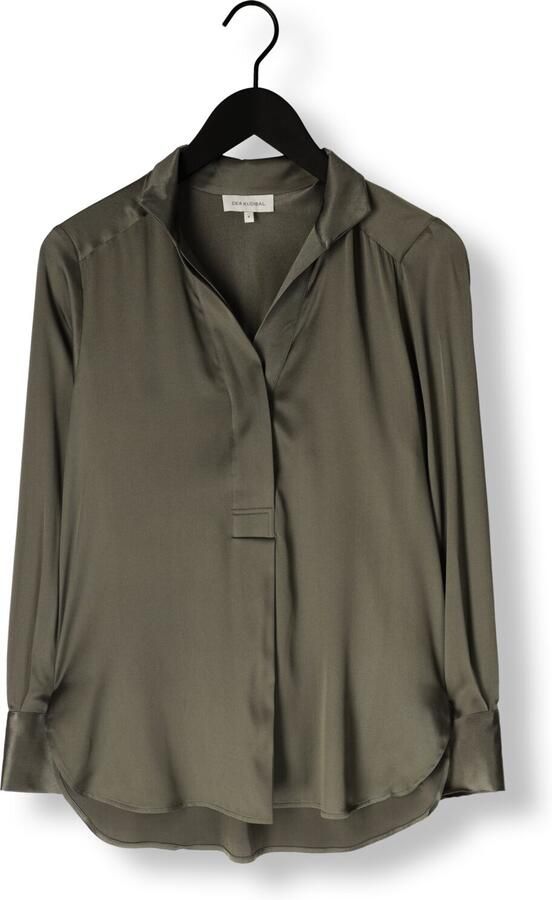 DEA KUDIBAL Dames Blouses Nate Donkergroen - Foto 3