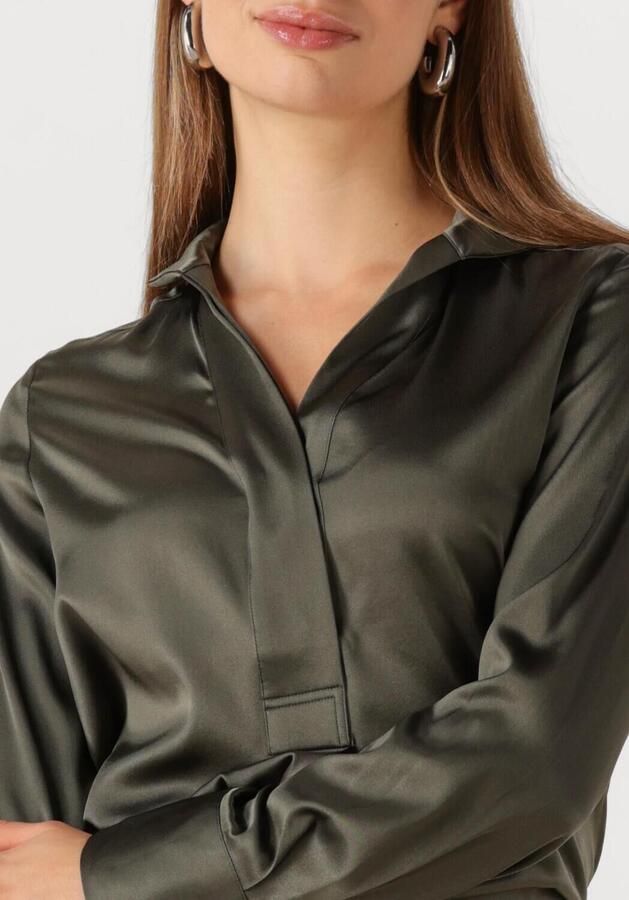 DEA KUDIBAL Dames Blouses Nate Donkergroen - Foto 2