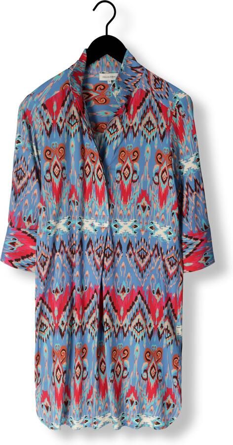 Dea Kudibal Ontspannen Blauwe Ikat Overhemdjurk Meerkleurig Dames - Foto 3