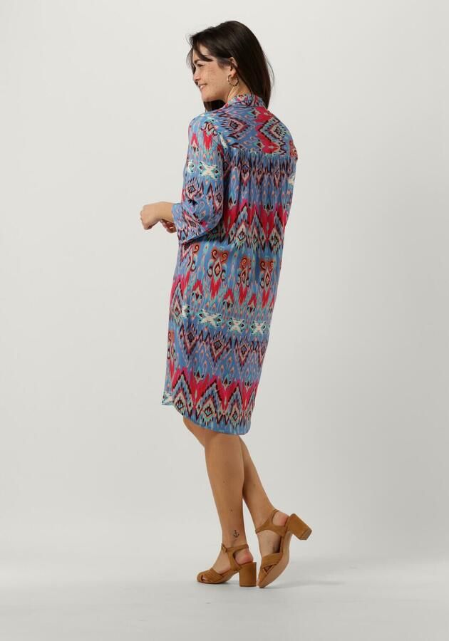 Dea Kudibal Ontspannen Blauwe Ikat Overhemdjurk Meerkleurig Dames - Foto 2