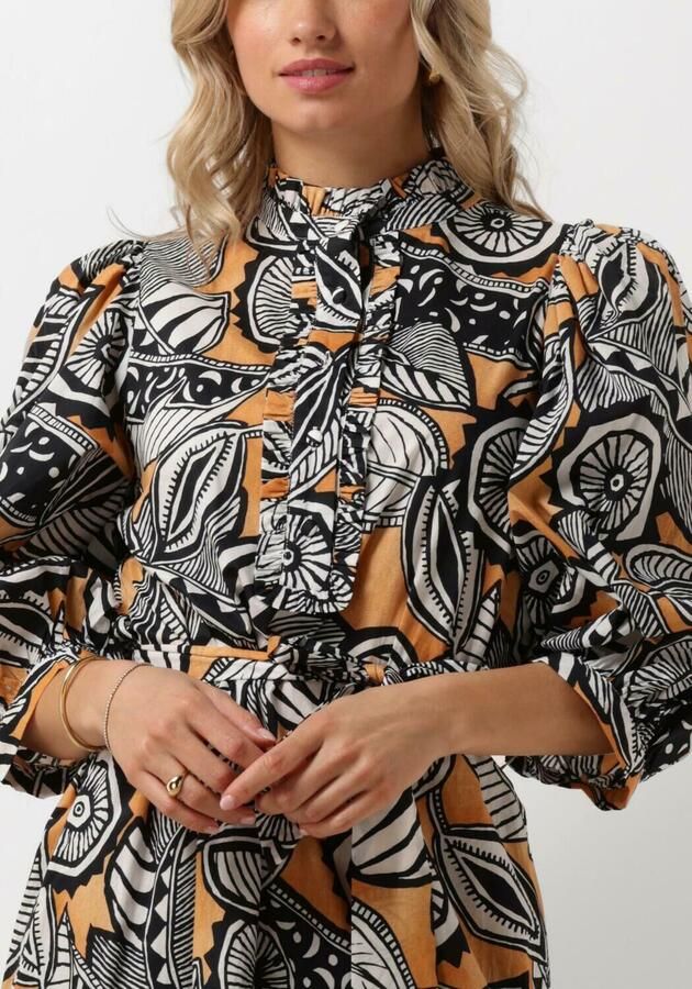 Dea Kudibal Elegante Bruine Midi Jurk Multicolor Dames - Foto 2